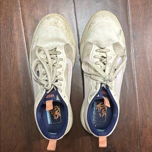 Vans  Cream and Tan Sneakers